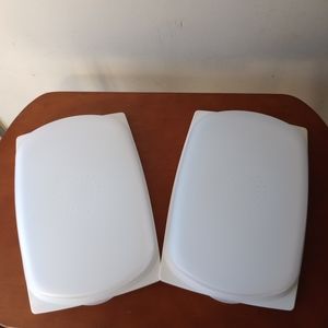 Set of 2 New Tupperware CheeSmart Low Rectangle containers